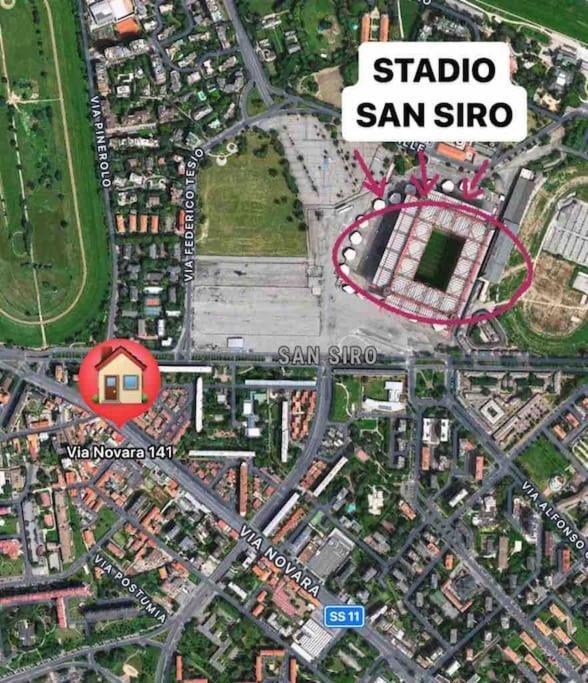 מילאנו Appartamento A 500 Metri Da San Siro מראה חיצוני תמונה